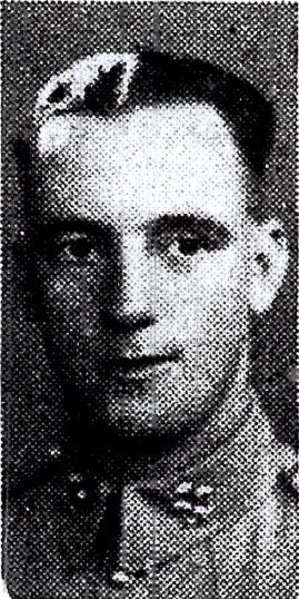 Fred Jackson : Photograph of Fred from The Ashton Reporter 20/8/1942